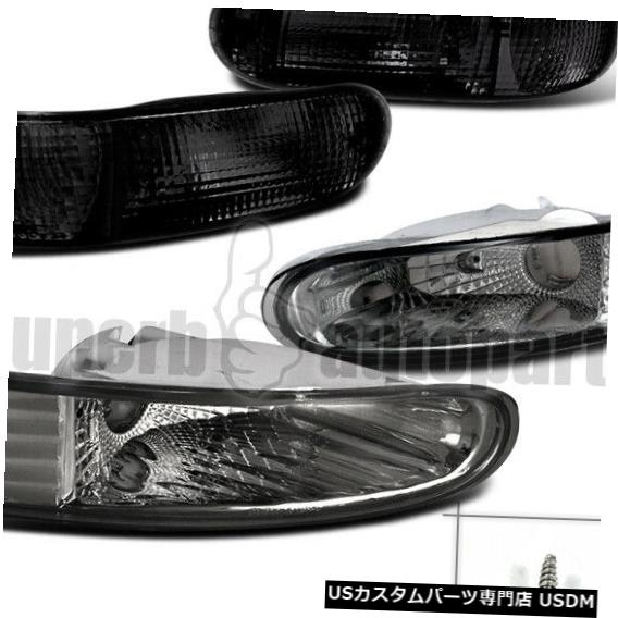 Turn Signal Lamp For 2000-2002 Mitsubishi Eclipse Front & Rear Smoke Bumper Lights Signal Lamps 【並行輸入品】 34,249円