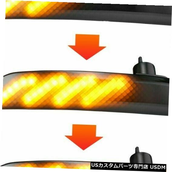 Turn Signal Lamp 2個の黄色LEDターンシグナルライトセットフォードクーガエコスポーツ2013-2018用カーランプ 2pcs Yellow LED Turn Signal Lights Set Car Lamp For Ford Kuga Ecosport 2013-2018 【並行輸入品】