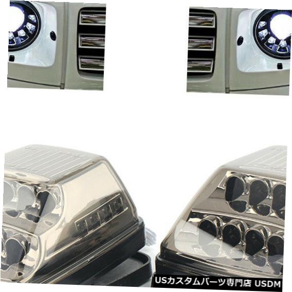 Turn Signal Lamp メルセデスW463 G55 1990-2016のクロムLEDターンシグナルコーナーライトランプ Chrome LED Turn Signal Corner Lights Lamp For Mercedes W463 G55 1990-2016 【並行輸入品】