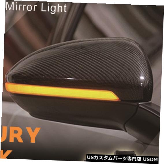 Turn Signal Lamp VW MK7ゴルフGTIのペアスモークサイドミラーシーケンシャル点滅ターンシグナルライト Pair Smoked Side Mirror Sequential Blink Turn Signal Lights For VW MK7 Golf GTI 【並行輸入品】