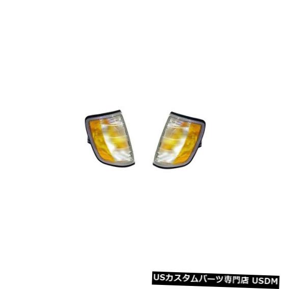 Turn Signal Lamp W124 A124 MBのための前部左右の本物の回転信号ライトランプペアセット Front Left Right Genuine Turn Signals Lights Lamps Pair Set For W124 A124 MB 【並行輸入品】