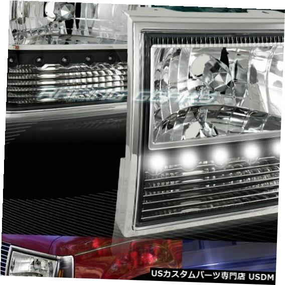 Headlight ブラックハウジングLED 1ピースヘッドライト+バム PER + CORNER LAMP FIT 91-94 FORD EXPLORER BLACK HOUSING LED 1-PIECE HEADLIGHTS+BUMPER+CORNER LAMP FIT 91-94 FORD EXPLORER 【並行輸入品】