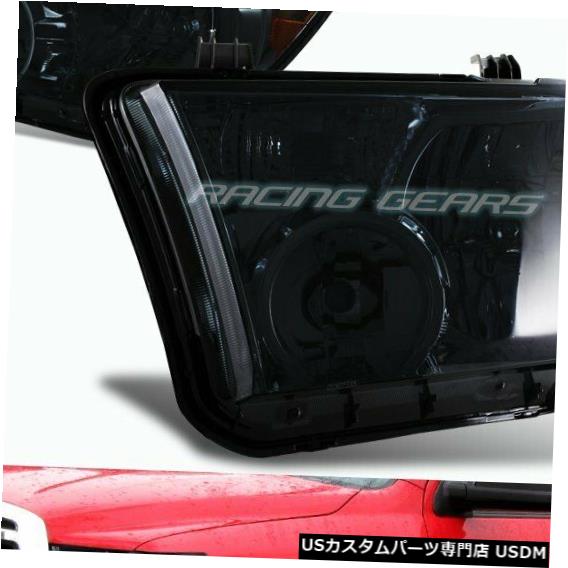 Headlight FITトヨタタンドラピックアップスモークレンズヘッドライトW /アンバーリフレクターランプLH + RH FIT TOYOTA TUNDRA PICKUP SMOKE LENS HEAD LIGHTS W/AMBER REFLECTOR LAMPS LH+RH 【並行輸入品】
