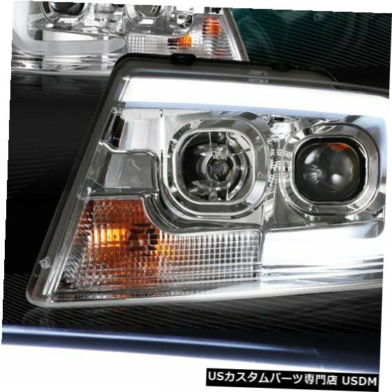 Headlight クロームプロジェクターヘッドライトLED W /アンバーリフレクターフィット04-08フォードF150 /マークLT CHROME PROJECTOR HEADLIGHTS LED W/AMBER REFLECTOR FIT 04-08 FORD F150/MARK LT 【並行輸入品】