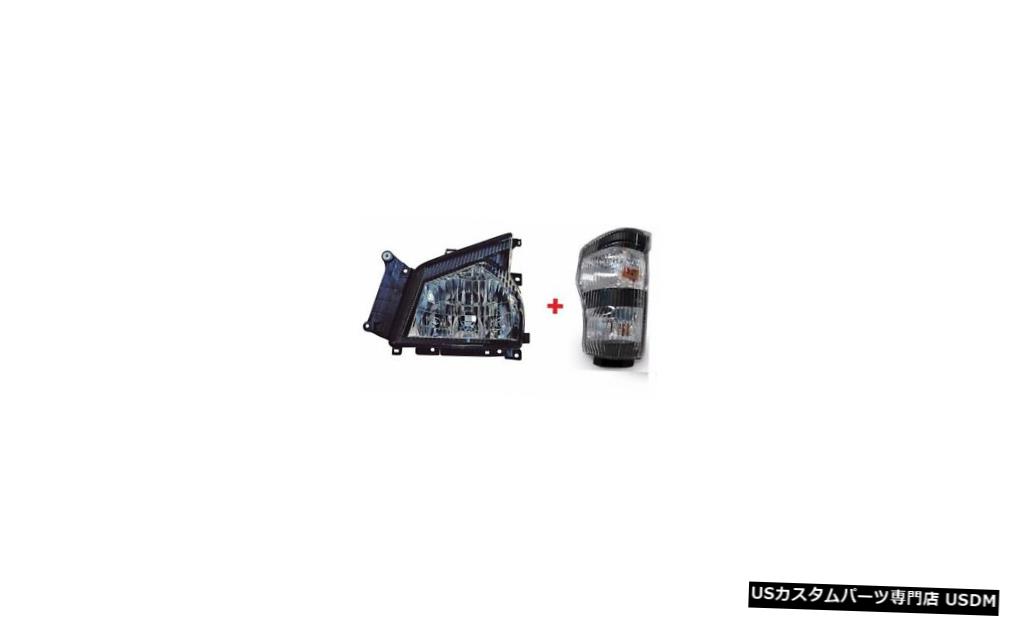 Headlight GMC WシリーズNPR NQR 2006-2007右トラックターンシグナルライトヘッドライトセット GMC W SERIES NPR NQR 2006-2007 RIGHT TRUCK TURN SIGNAL LIGHT HEADLIGHT SET 【並行輸入品】
