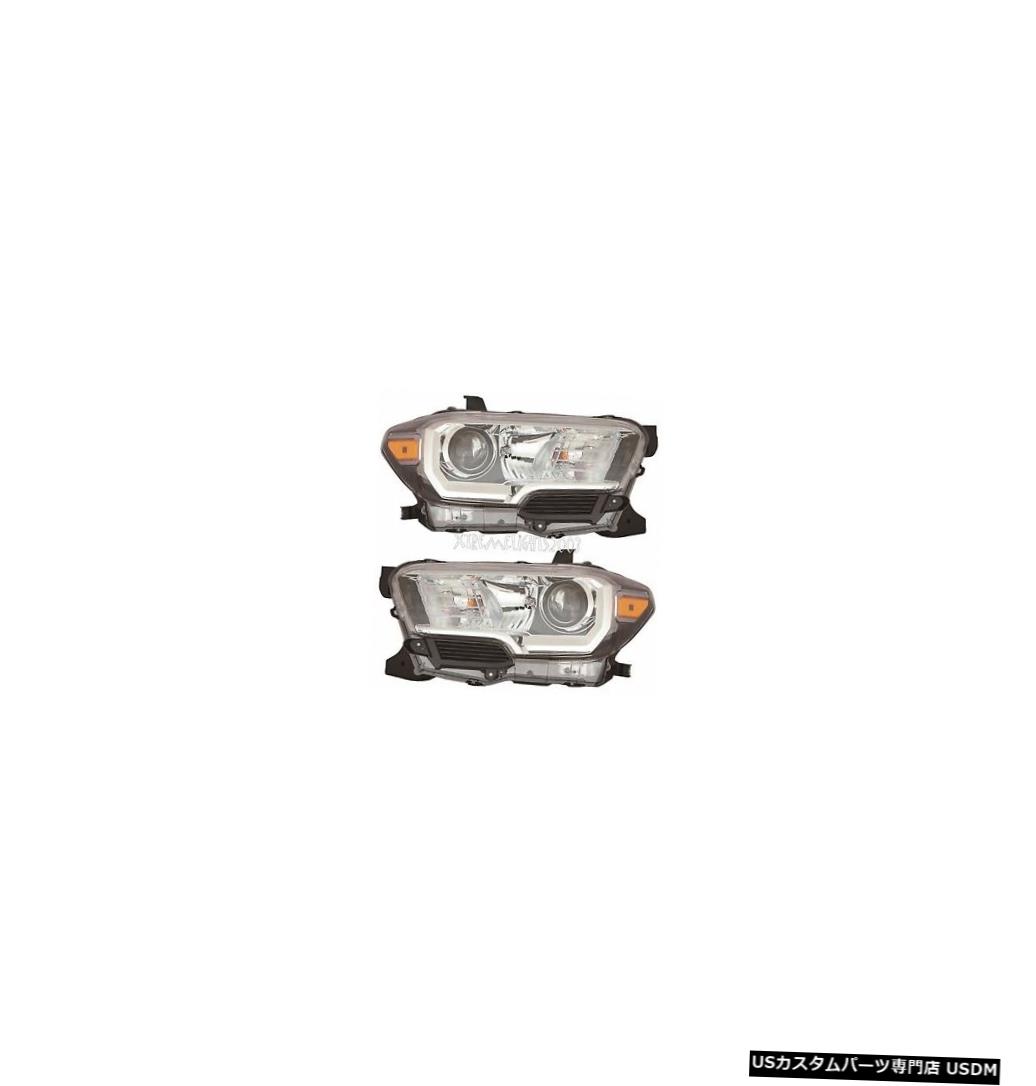 Headlight TOYOTA TACOMA BLACK 2016 2017 HEADLIGHTS HEAD LIGHTS FRONT LAMP W / O DRL PAIR SET TOYOTA TACOMA BLACK 2016 2017 HEADLIGHTS HEAD LIGHTS FRONT LAMP W/O DRL PAIR SET 【並行輸入品】|カスタムパーツ WORLD倉庫