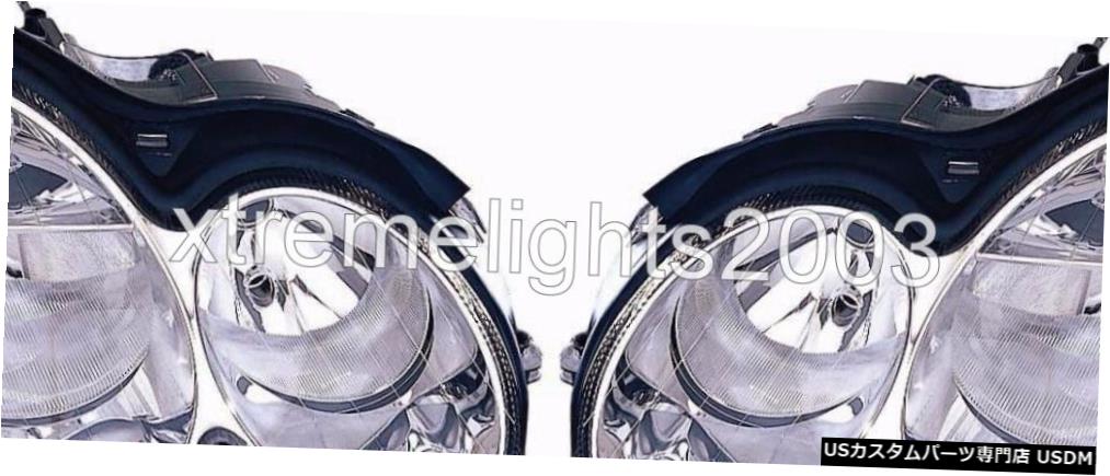 Headlight フィットメルセデスベンツCLKヘッドライトヘッドライトフロントランプハロゲン保証ペア FITS MERCEDES BENZ CLK HEADLIGHTS HEAD LIGHTS FRONT LAMPS HALOGEN WARRANTY PAIR 【並行輸入品】|カスタムパーツ WORLD倉庫