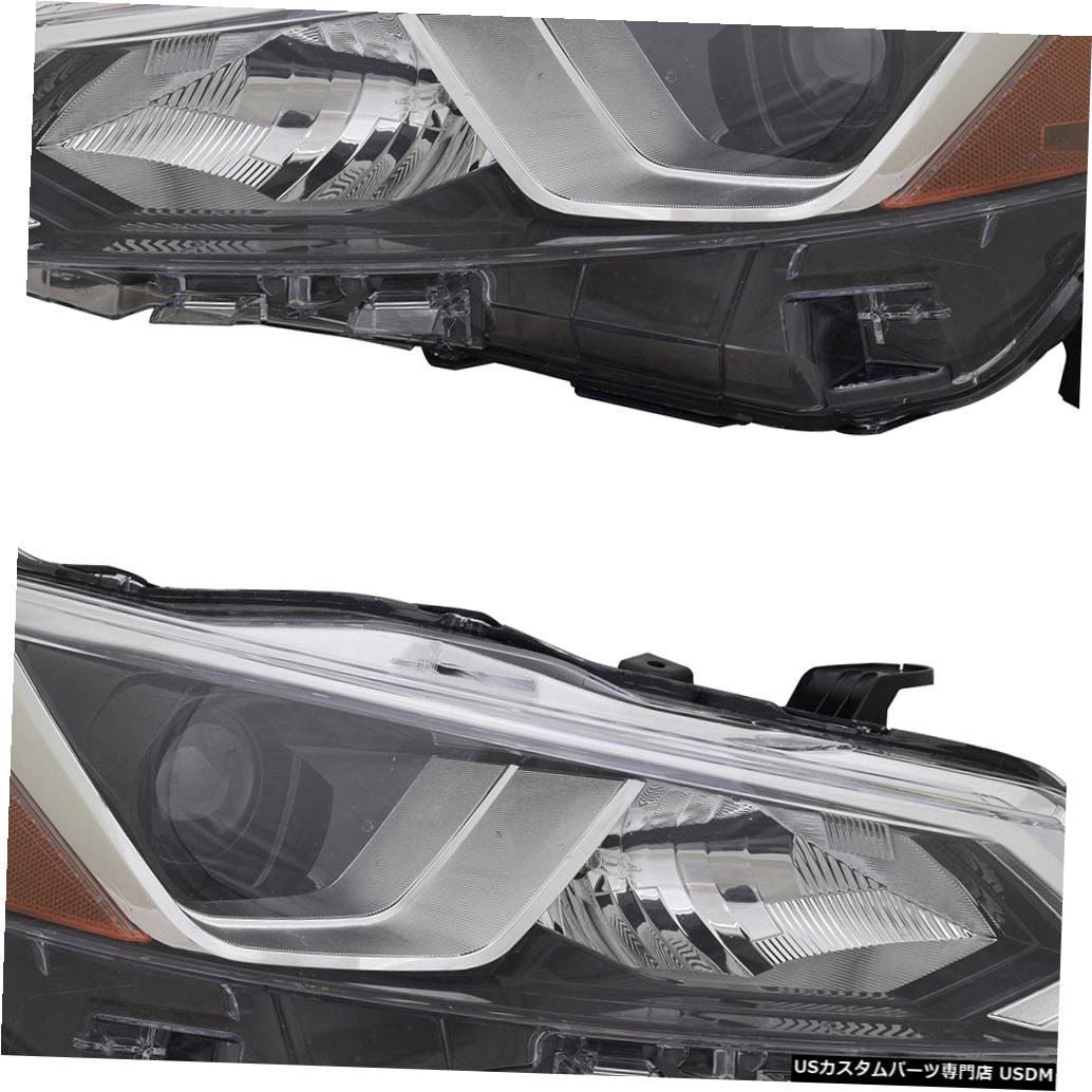 Headlight フィットNISSAN ALTIMA 2019左ハロゲンヘッドライトヘッドライトフロントランプペア fit NISSAN ALTIMA 2019 LEFT RIGHT HALOGEN HEADLIGHT HEAD LIGHT FRONT LAMP PAIR 【並行輸入品】｜カスタムパーツ WORLD倉庫