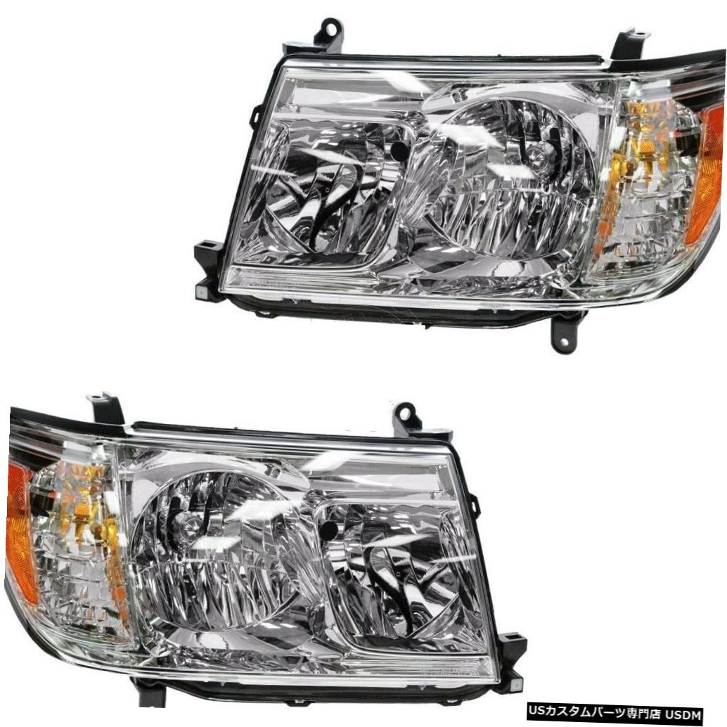 Headlight FIT TOYOTA LAND CRUISER 2006-2007 RIGHT LEFT HEADLIGHTSヘッドライトランプペア FIT TOYOTA LAND CRUISER 2006-2007 RIGHT LEFT HEADLIGHTS HEAD LIGHTS LAMPS PAIR 【並行輸入品】