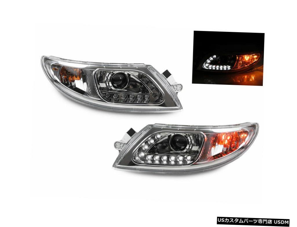 Headlight IC CEスクールバス2005-2015クロームプロジェクターLEDヘッドライトヘッドライトランプペア IC CE SCHOOL BUS 2005-2015 CHROME PROJECTOR LED HEADLIGHTS HEAD LIGHTS LAMP PAIR 【並行輸入品】