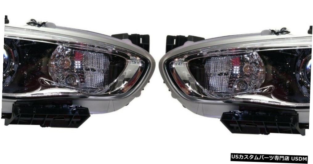 Headlight フィットINFINITI QX60 HYBRID JX35 2013-2015 HIDヘッドライトヘッドランプライトペア Fit INFINITI QX60 HYBRID JX35 2013-2015 HID HEADLIGHTS HEAD LAMPS LIGHTS PAIR 【並行輸入品】｜カスタムパーツ WORLD倉庫