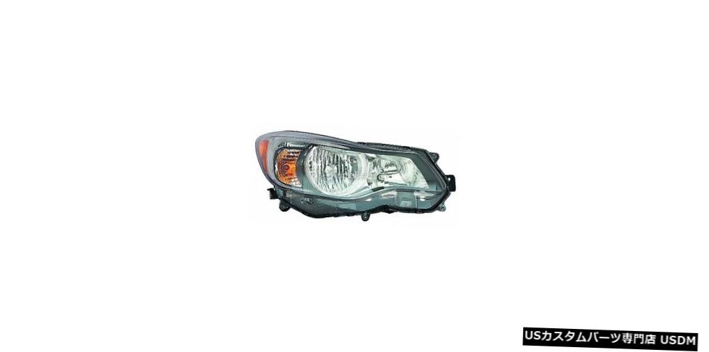 Headlight フィットスバルインプレッサ2015 2016ライトパッセンジャーヘッドライトヘッドランプ電球付き FITS SUBARU IMPREZA 2015 2016 RIGHT PASSENGER HEADLIGHT HEAD LAMP LIGHT W/BULBS 【並行輸入品】