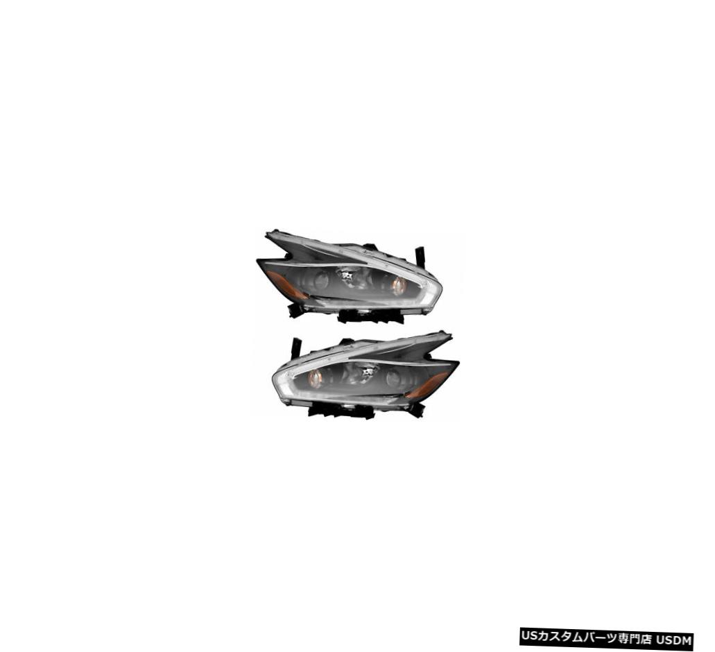 Headlight FITS日産村野2017 2018右左ブラックヘッドライトヘッドランプライトペア FITS NISSAN MURANO 2017 2018 RIGHT LEFT BLACK HEADLIGHTS HEAD LAMPS LIGHTS PAIR 【並行輸入品】 164,285円