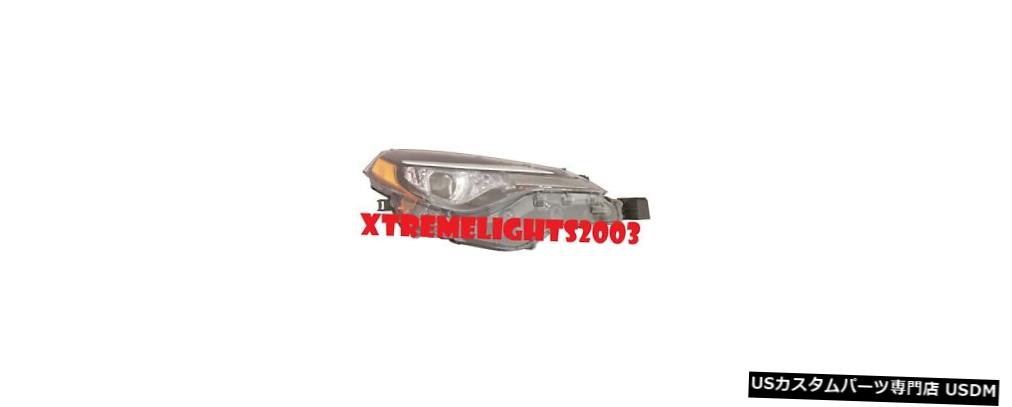 Headlight TOYOTA COROLLA 2017 RIGHT PASSENGER W / LED DRL LEDヘッドライトヘッドライトランプ TOYOTA COROLLA 2017 RIGHT PASSENGER W/LED DRL LED HEADLIGHT HEAD LIGHT LAMP 【並行輸入品】