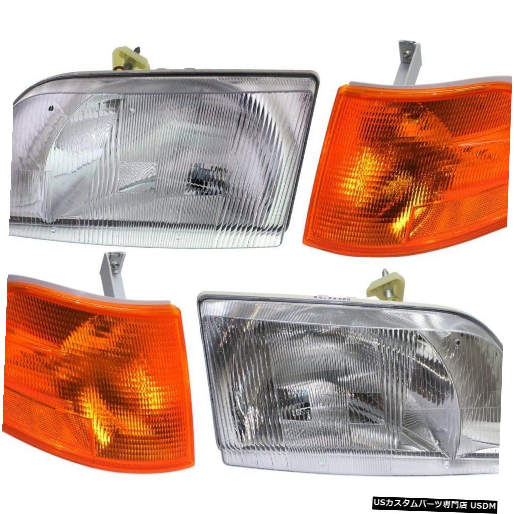 Headlight ブルーバードビジョンスクールバス2004 2005 2006 2007ヘッドライトコーナーライトセット BLUE BIRD VISION SCHOOL BUS 2004 2005 2006 2007 HEADLIGHTS CORNER LIGHTS SET 【並行輸入品】