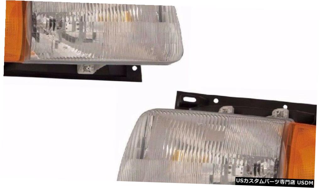 Headlight スターリングトラックAT9500 A9500 1998-2008ペアヘッドライトヘッドランプフロントライトセット STERLING TRUCK AT9500 A9500 1998-2008 PAIR HEADLIGHTS HEAD LAMP FRONT LIGHTS SET 【並行輸入品】