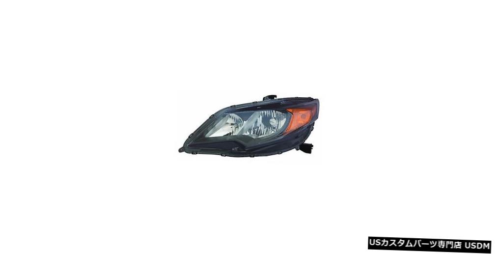 Headlight ホンダシビッククーペ2DR 2014-2015に適合左ドライバーヘッドライトヘッドランプフロントランプ fits HONDA CIVIC COUPE 2DR 2014-2015 LEFT DRIVER HEADLIGHT HEAD LAMP FRONT LAMP 【並行輸入品】
