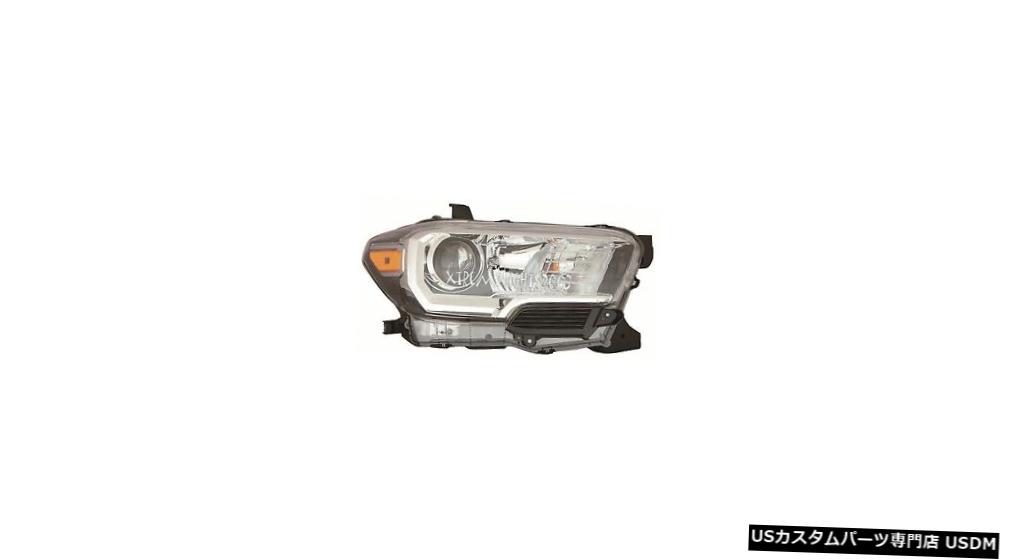 Headlight TOYOTA TACOMA 2016 2017 BLACK RIGHT PASSENGER HEADLIGHT HEAD LIGHT LAMP W / O DRL TOYOTA TACOMA 2016 2017 BLACK RIGHT PASSENGER HEADLIGHT HEAD LIGHT LAMP W/O DRL 【並行輸入品】