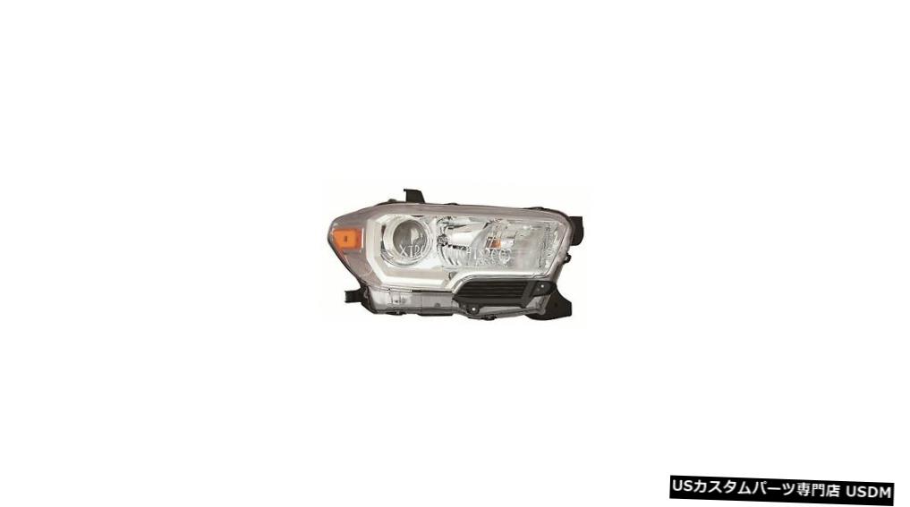 メーカー再生品 W O Lamp Light Head Headlight 17 16 Chrome Tacoma Toyota 17 ヘッドライトヘッドライトランプdrl右の乗客なし 16 Chrome Tacoma Toyota Headlight Drl Passenger Right ライト ランプ