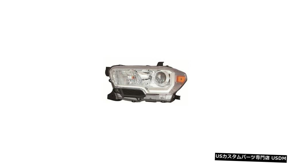 Headlight トヨタタコマクローム2016 2017ヘッドライトヘッドライトランプDRL左ドライバーなし TOYOTA TACOMA CHROME 2016 2017 HEADLIGHT HEAD LIGHT LAMP W/O DRL LEFT DRIVER 【並行輸入品】