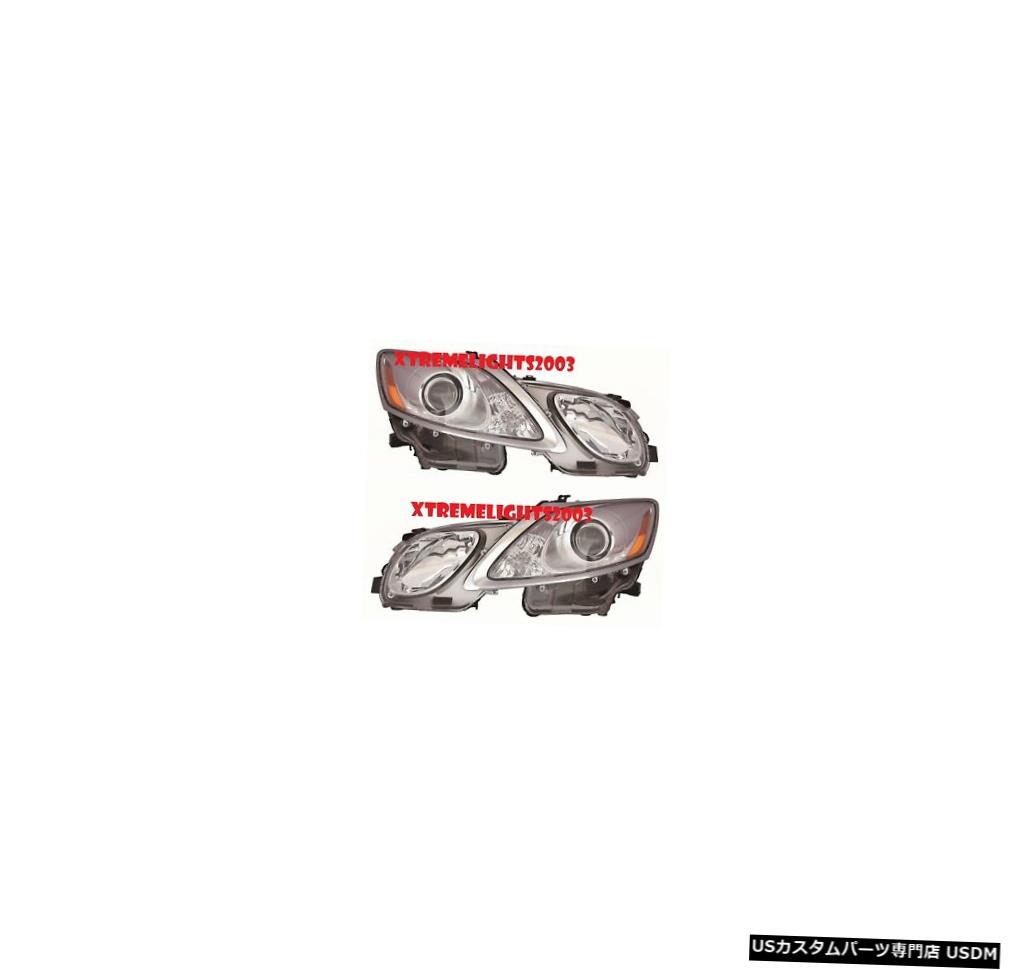 Headlight フィットレクサスGS350 GS430 GS460 2007-2011ヘッドライトヘッドライトランプペア FITS LEXUS GS350 GS430 GS460 2007-2011 HEADLIGHTS HEAD LIGHTS LAMPS PAIR 【並行輸入品】