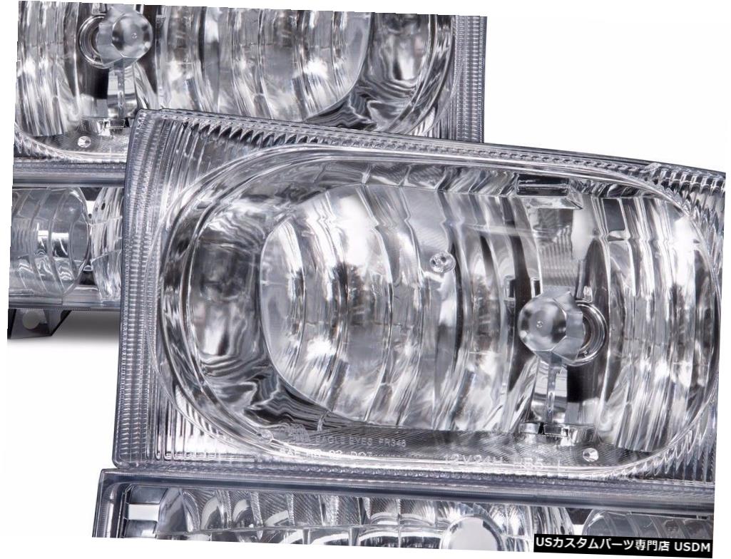 Headlight フリートウッドディスカバリー2005 2006ペアクリアヘッドライトヘッドランプ信号灯RV FLEETWOOD DISCOVERY 2005 2006 PAIR CLEAR HEADLIGHTS HEAD LAMPS SIGNAL LIGHTS RV 【並行輸入品】