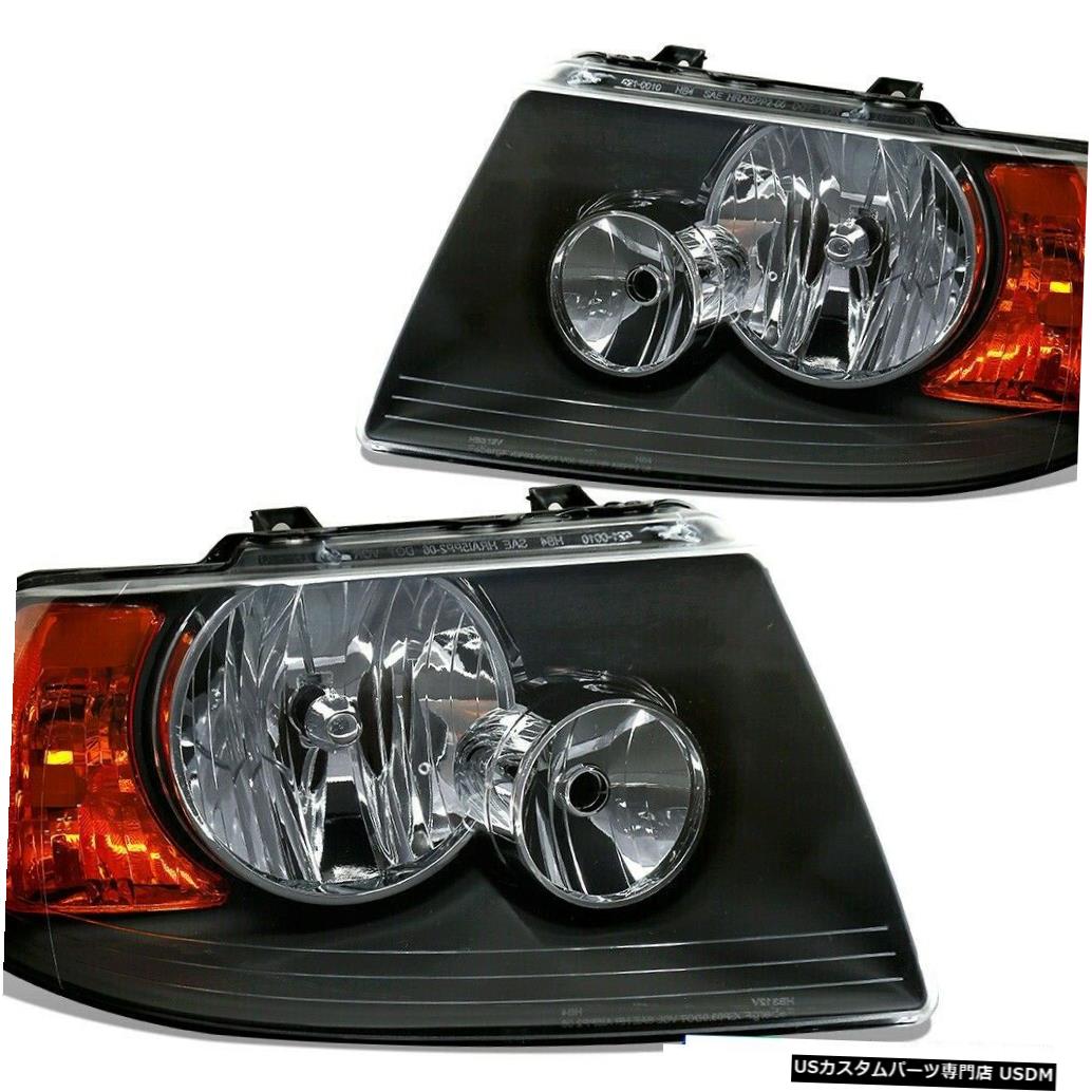 Headlight HOLIDAY RAMBLER VACATIONER 2009 2010ペアブラックヘッドライトヘッドライトランプRV HOLIDAY RAMBLER VACATIONER 2009 2010 PAIR BLACK HEADLIGHTS HEAD LIGHTS LAMPS RV 【並行輸入品】