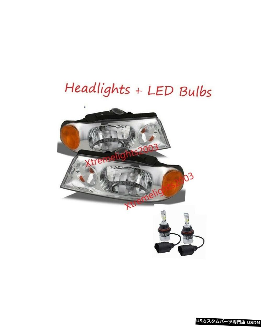 Headlight ビーバーモーターモントレー2005 2006ヘッドライトヘッドライトランプLEDバルブRVペア BEAVER MOTOR MONTEREY 2005 2006 HEADLIGHTS HEAD LIGHTS LAMPS LED BULBS RV PAIR 【並行輸入品】