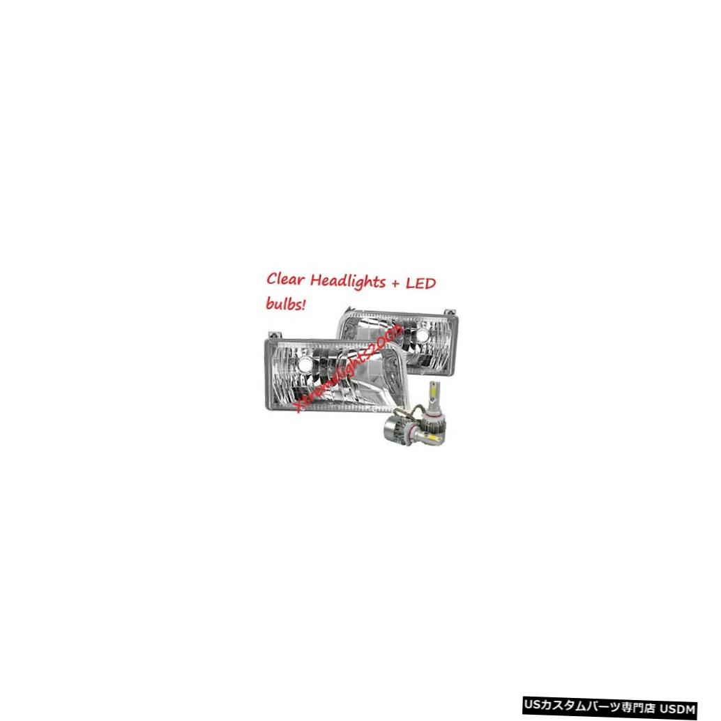 Headlight COACHMEN CATALINA 1999 2000クリアペアヘッドライトランプRVヘッドライト+ LED COACHMEN CATALINA 1999 2000 CLEAR PAIR HEAD LIGHTS LAMPS RV HEADLIGHT + LED 【並行輸入品】