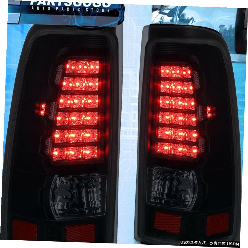 テールライト 1999-2006シボレーシルバラードGmcシエラHd Ledテールライトリアランプスモーク For 1999-2006 Chevy Silverado Gmc Sierra Hd Led Tail Lights Rear Lamps Smoked 【並行輸入品】