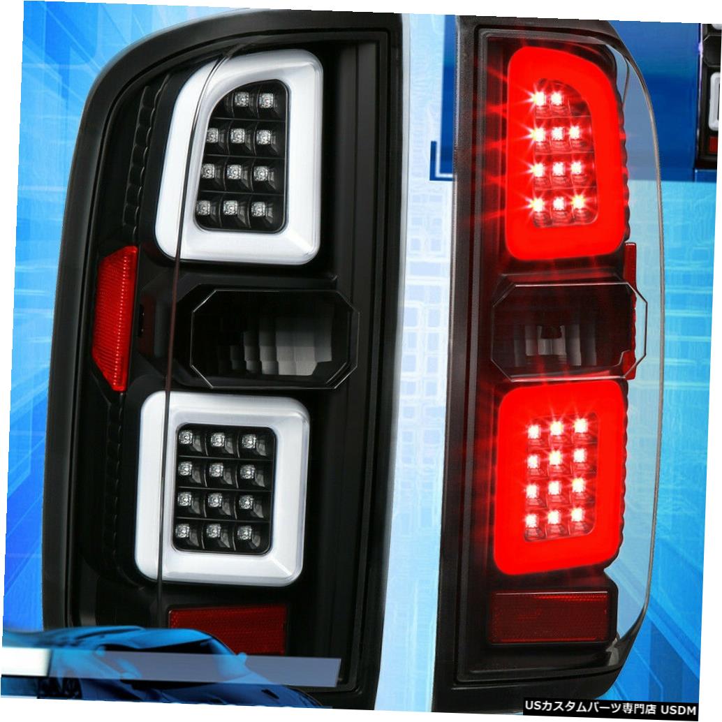テールライト 15-19シボレーコロラド/ GmcキャニオンLedチューブファントムブラックハウジングテールライト用 For 15-19 Chevy Colorado/Gmc Canyon Led Tube Phantom Black Housing Tail Lights 【並行輸入品】