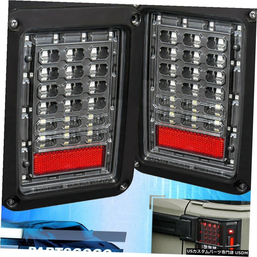 テールライト 07-17ジープラングラーJk Ledテールライトクリアレンズブラックハウジングターンシグナル For 07-17 Jeep Wrangler Jk Led Tail Light Clear Lens Black Housing Turn Signal 【並行輸入品】 41,470円