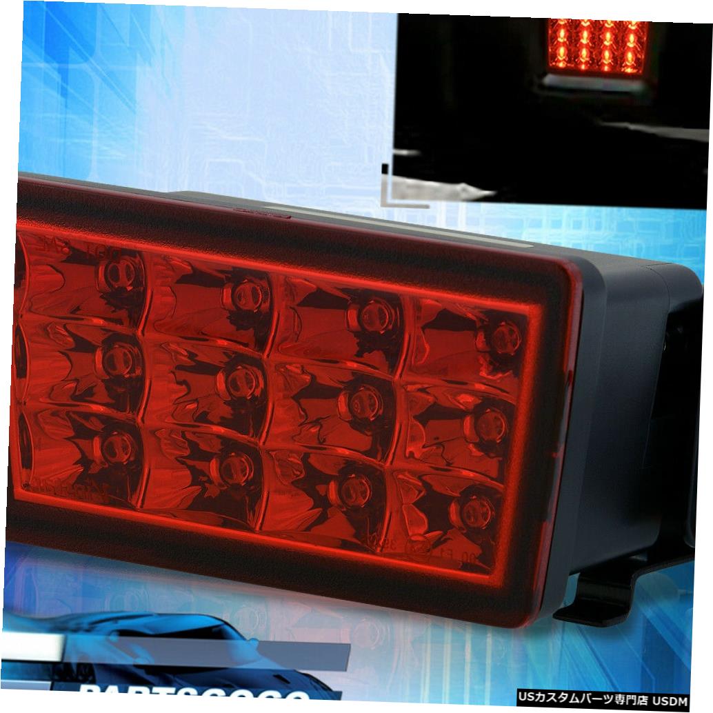 テールライト 11-20スバルWRX STI F1スタイルJDM赤レンズLEDリアフォグランプ3rdブレーキランプ用 For 11-20 Subaru WRX STI F1 Style JDM Red Lens LED Rear Fog Light 3rd Brake Lamp 【並行輸入品】