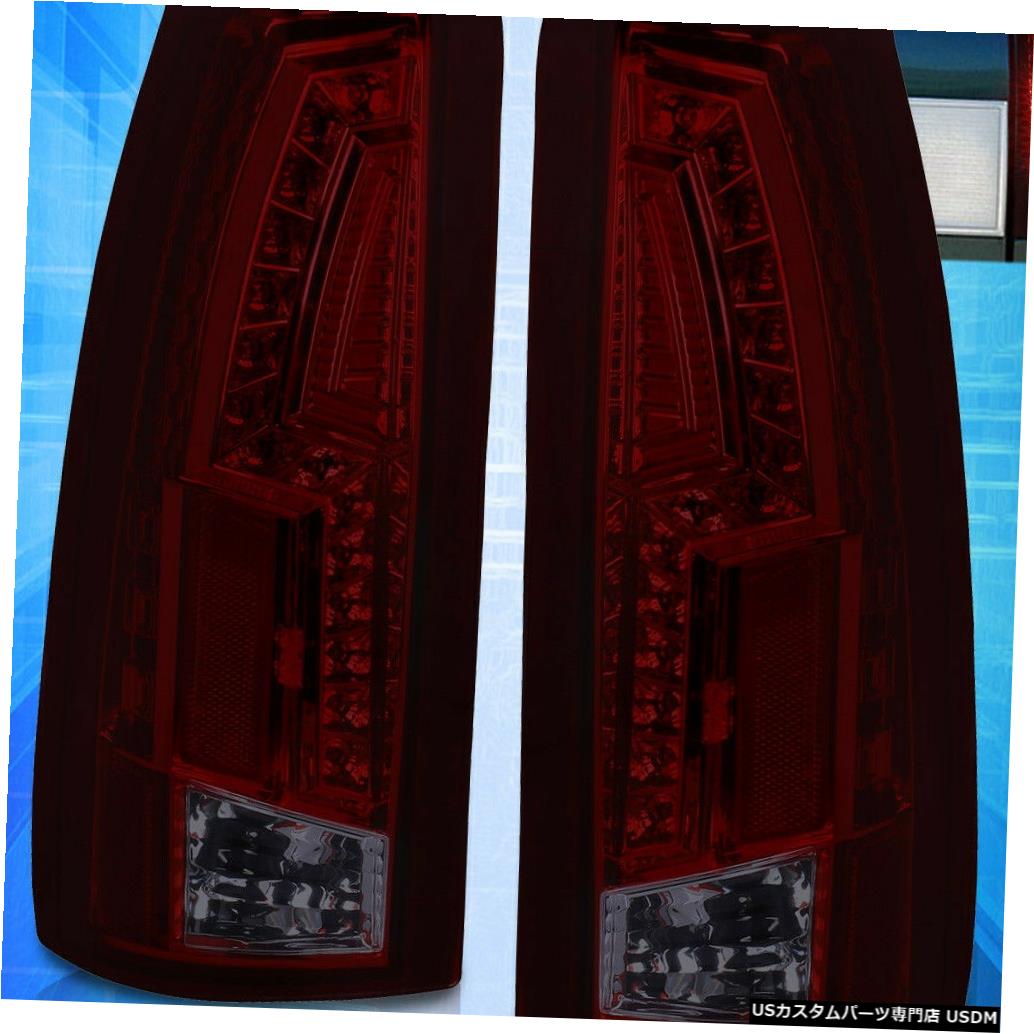 テールライト 88-98シボレーGmc C / K C10郊外のブレザータホのLedテールライトランプ赤/煙 Led Tail Lights Lamp Red/Smoke For 88-98 Chevy Gmc C/K C10 Suburban Blazer Tahoe 【並行輸入品】