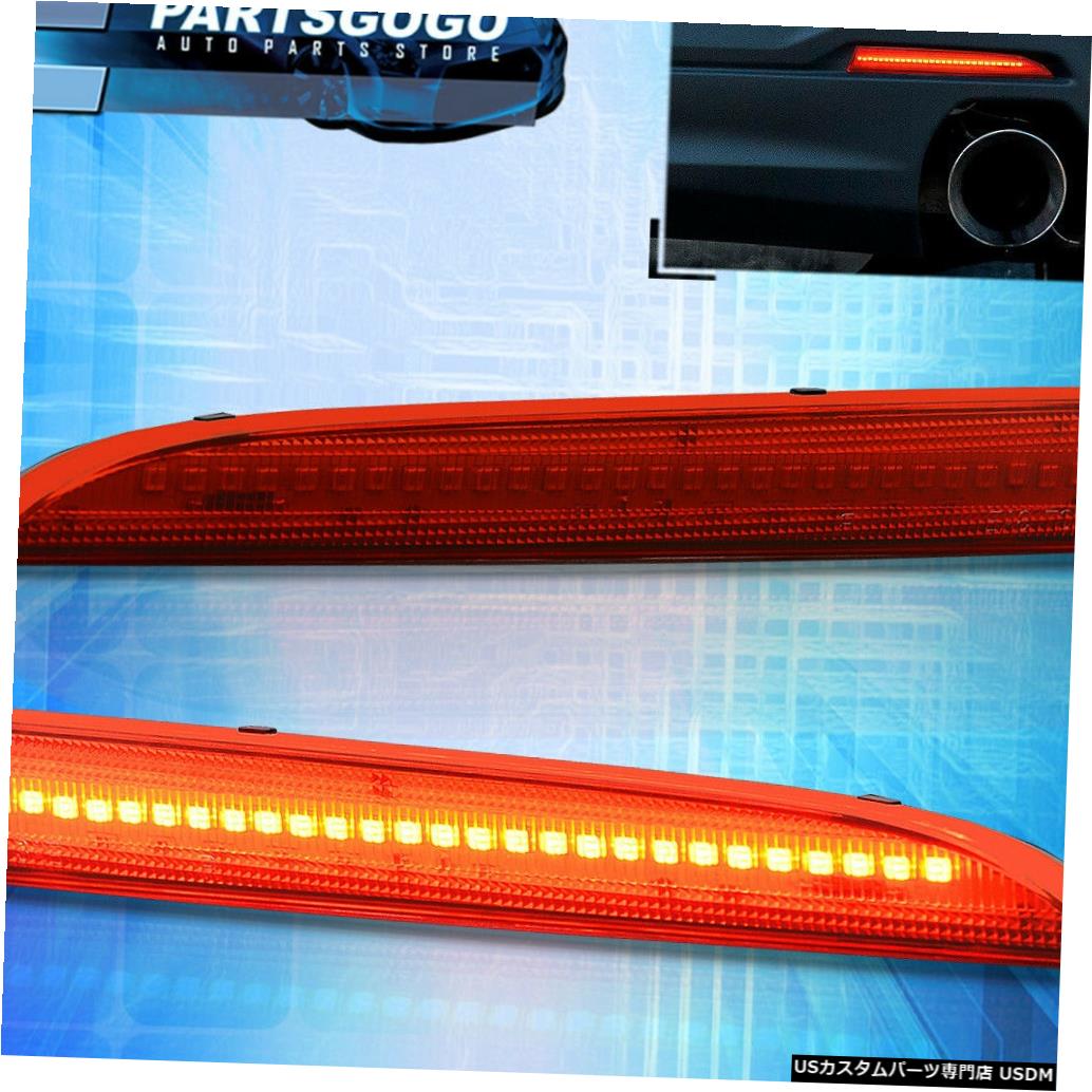 テールライト 16-20カマロ/ 13-17 ATSリアバンパーリフレクター赤LED駐車灯ランプ用 For 16-20 Camaro / 13-17 ATS Rear Bumper Reflector Red LED Parking Lights Lamps 【並行輸入品】