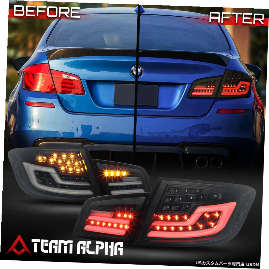 テールライト Fits 2011-2017 BMW F10 5-Series<LED BAR/SEQUENTIAL SIGNAL>Black/Smoke Tail Light 【並行輸入品】|カスタムパーツ WORLD倉庫