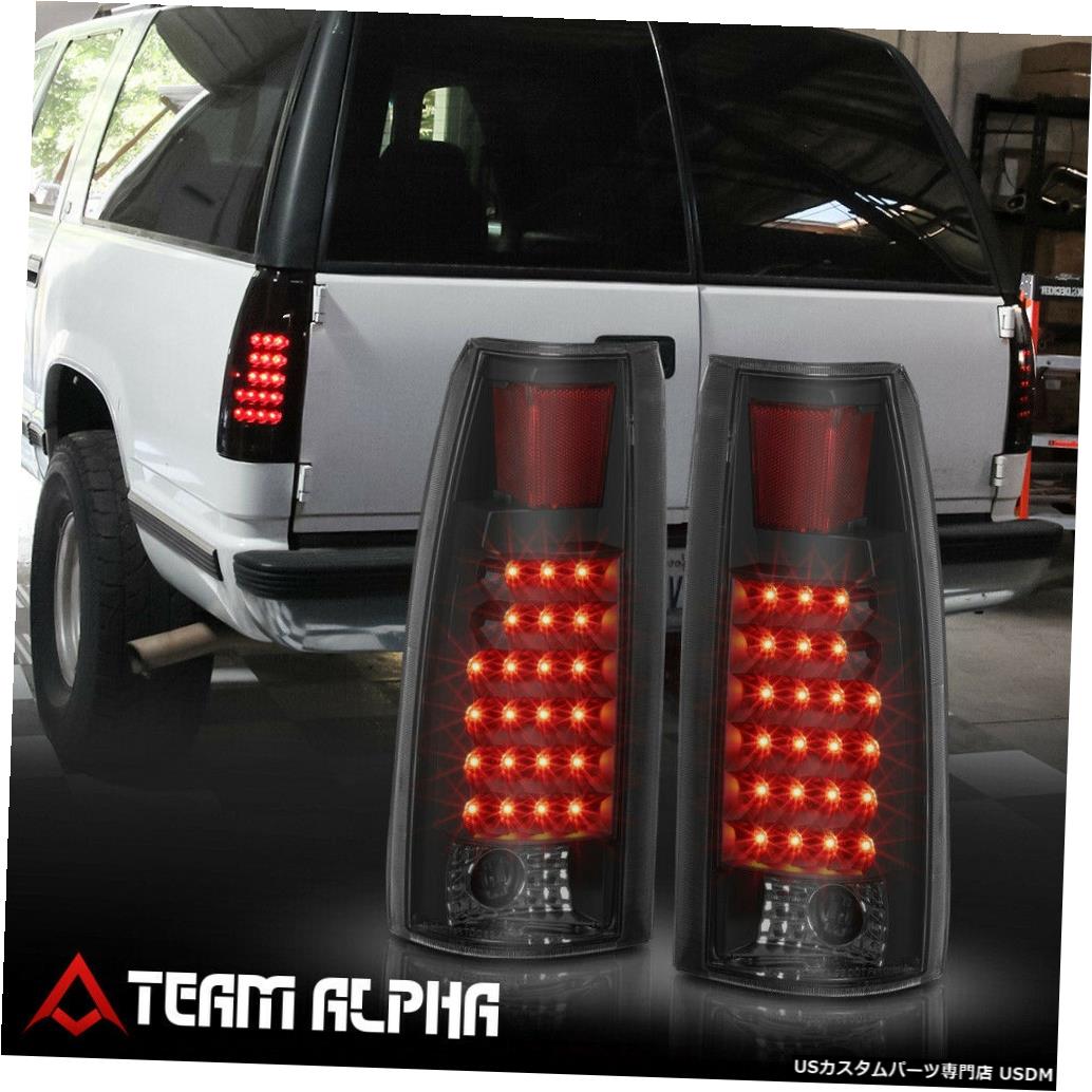 テールライト Fits 1988-2001 Chevy/GMC C10 C/K Pickup <LED> Black/Smoke Brake Lamp Tail Light 【並行輸入品】