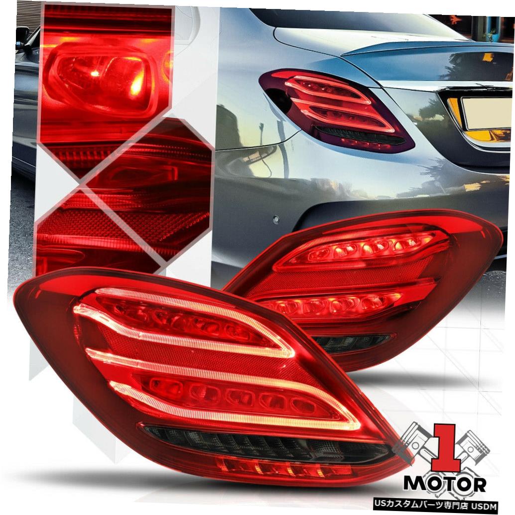 テールライト 赤/煙* TRON LED BAR * 15-18メルセデスW205 Cクラス用ネオンチューブテールライト Red/Smoke *TRON LED BAR* Neon Tube Tail Light for 15-18 Mercedes W205 C-Class 【並行輸入品】