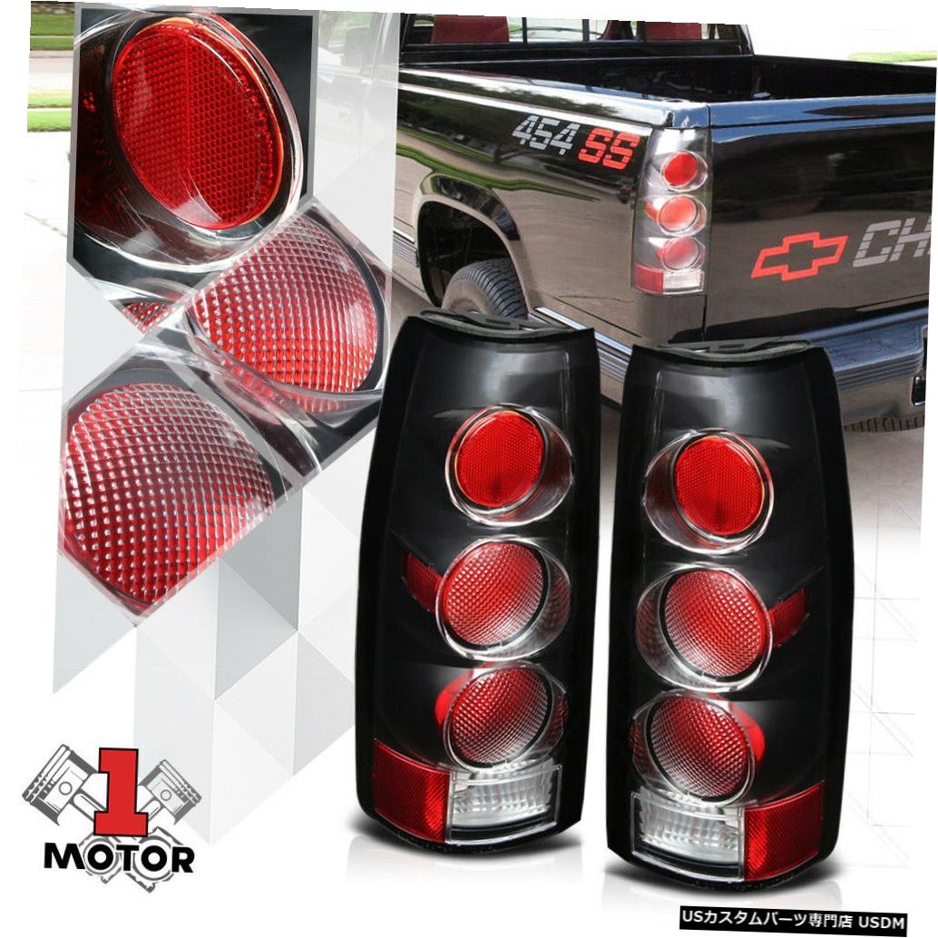 テールライト 88/00シボレーC10 C / Kサバーバンブレザー用ブラック/クリア* EURO ALTEZZA *テールライト Black/Clear *EURO ALTEZZA* Tail Light for 88-00 Chevy C10 C/K Suburban Blazer 【並行輸入品】