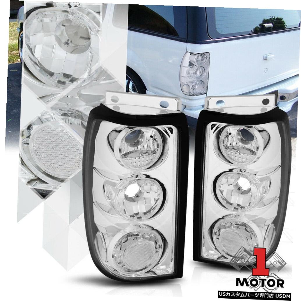 テールライト クロームハウジングクリアレンズ* EURO ALTEZZA * 95-97 Explorer用テールライトブレーキランプ Chrome Housing Clear Lens*EURO ALTEZZA*Tail Light Brake Lamp for 95-97 Explorer 【並行輸入品】