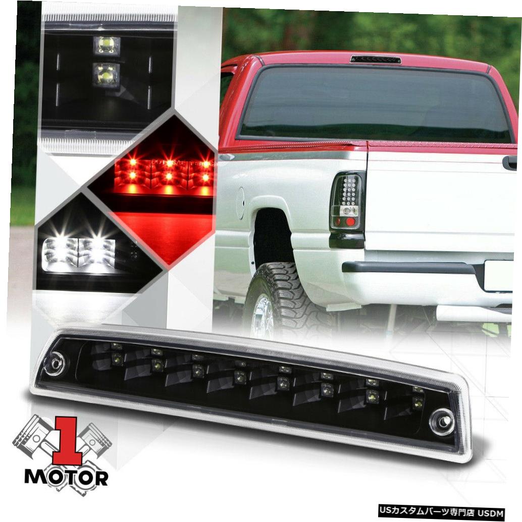 テールライト 94-02ダッジラム1500/2500/3500用ブラッククリアLED 3番目[3番目]ブレーキライトカーゴ Black Clear LED Third [3rd] Brake Light Cargo for 94-02 Dodge Ram 1500/2500/3500 【並行輸入品】