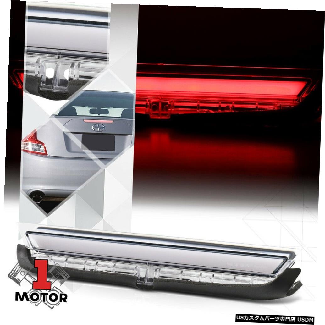 テールライト クリアレンズ[FULL LED BAR] 11-16サイオンtC用リアトランク3番目の第3ブレーキライトランプ Clear Lens[FULL LED BAR]Rear Trunk Third 3rd Brake Light Lamp for 11-16 Scion tC 【並行輸入品】