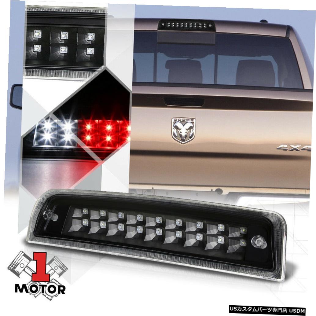 テールライト 09-17 Ram 1500/2500で機能するブラッククリアLED 3番目[3番目]ブレーキライトカーゴ Black Clear LED Third [3rd] Brake Light Cargo Functioned for 09-17 Ram 1500/2500 【並行輸入品】