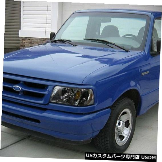 Headlight フォードレンジャースモークレンズクリアヘッドライト用1ピースW /アンバーリフレクターランプ FOR FORD RANGER SMOKE LENS CLEAR HEAD LIGHTS 1-PIECE W/AMBER REFLECTOR LAMPS 【並行輸入品】
