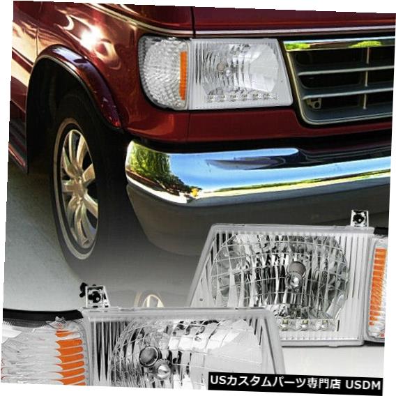 美品！E-150 FORD ヘッドライト　左右 フォード エコノライン E150 E250 E350 1997年から2007年 ヘッド