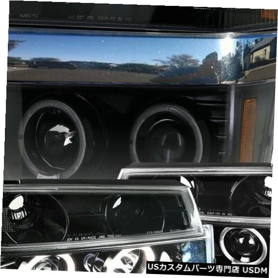 Headlight 2004-2012コロラドLEDハロポリッシュブラックプロジェクターヘッドライト+信号 For 2004-2012 Colorado LED Halo Polished Black Projector Headlights+Signal 【並行輸入品】