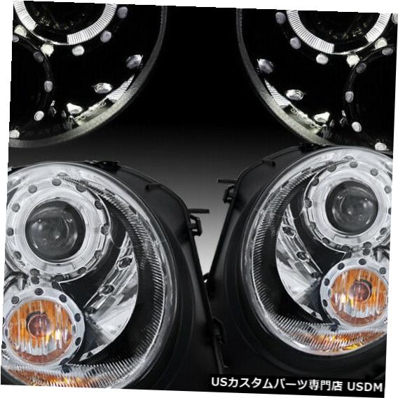 Headlight 2007-2012ミニクーパーSハローリムヘッドライトシグナルライトランプ For 2007-2012 Mini Cooper S Halo Rim Headlights Signal Lights Lamps 【並行輸入品】