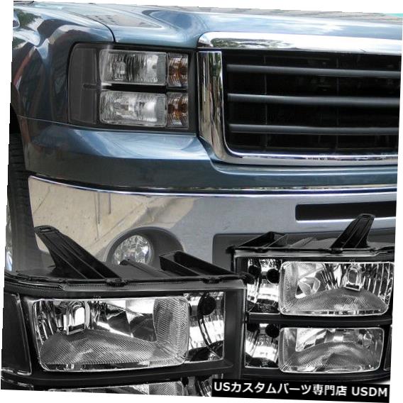 買得 ライト ランプ Pickup Sierra Gmc 07 13 For Gmcシエラピックアップブラックヘッドライトヘッドランプ交換用 07 13 Headlight Black Replacement Lamps Head Headlights Craccs Gob Ni