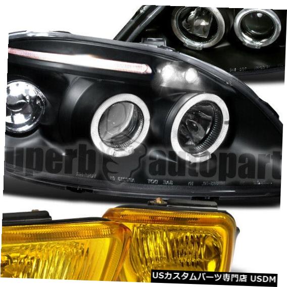 Headlight 1996-1998 Honda Civic 2 3 4 Dr Dx Exヘッドライトブラック+フォグライト For 1996-1998 Honda Civic 2 3 4 Dr Dx Ex Headlights Black+Fog Lights 【並行輸入品】