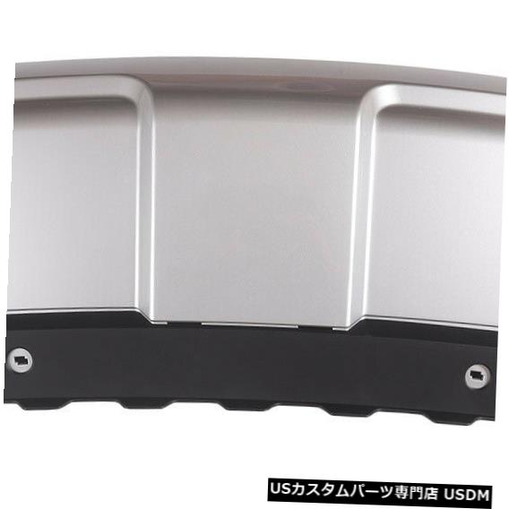 Front Bumper Cover フロントバンパー下部シールドシルバー牽引フックカバーレンジローバースポーツ14-17に適合 Front Bumper Lower Shield Silver Tow Hook Cover Fit For Range Rover Sport 14-17 【並行輸入品】